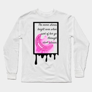 Broken Moon Long Sleeve T-Shirt